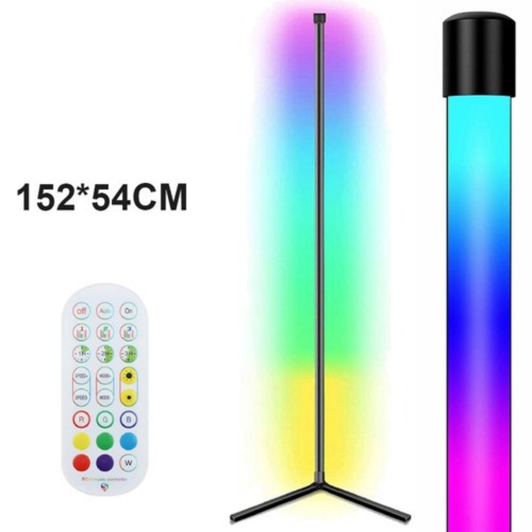 150CM RGB Floor Lamp Corner Light Stand LED Bluetooth Remote Control Streaming