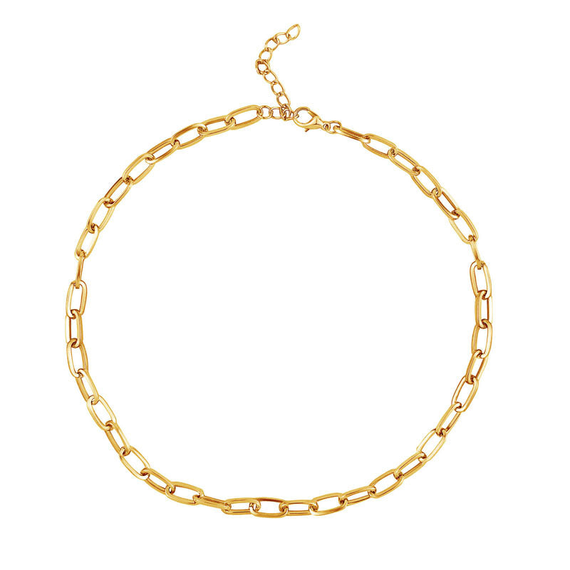 14K Gold & Silver Plated Chain Necklace For Women Dainty Layered Beaded Wave Box Chain & Chunky Square Link Choker, Minimalist Trendy Jewelry Set With Matching Bracelet