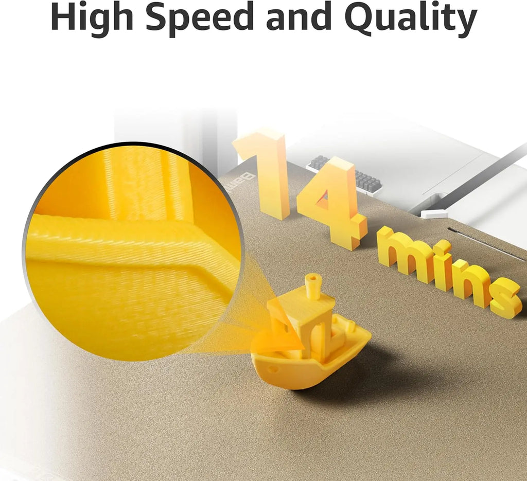 Bambu Lab A1 Mini 3D Printer 500mm/s High-Speed Printing Auto Leveling Compact Design Plug Play for Home Use without AMS