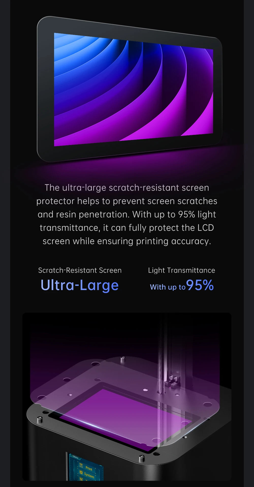 3d Printing Anycubic 3D Printer 4K LCD Printer Large Screen Fast Printing Photon Mono 2 Impresora 3d Printer