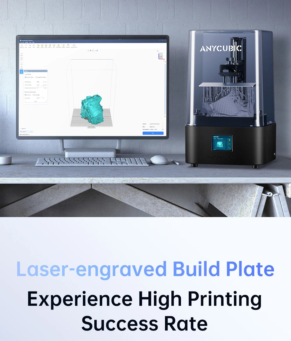 3d Printing Anycubic 3D Printer 4K LCD Printer Large Screen Fast Printing Photon Mono 2 Impresora 3d Printer
