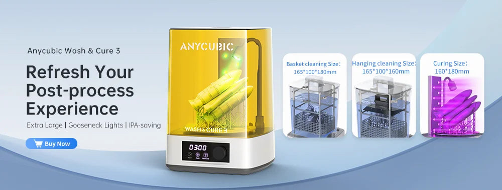 ANYCUBIC DLP SLA LCD 3D Printer High Speed 3D Resin Printer Photon Mono 4, M5s Pro, M7 Pro, M7, Photon P1&Wash Cure Machine