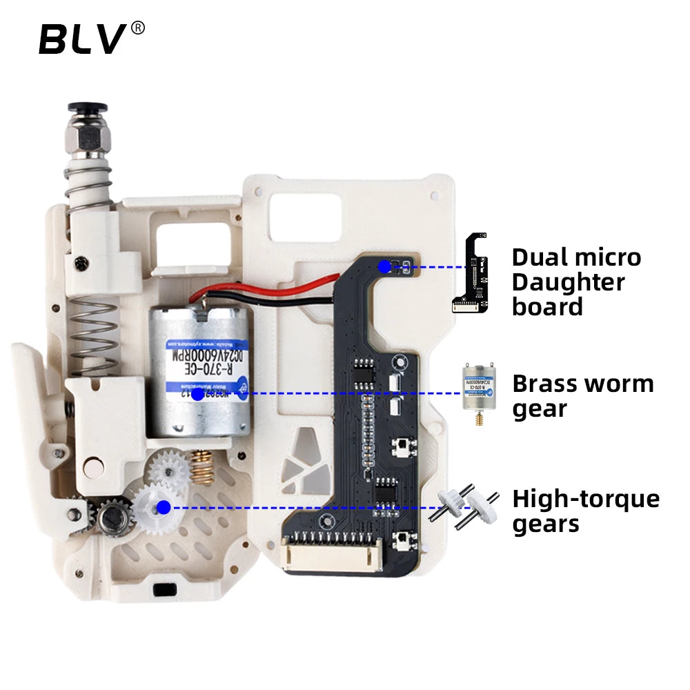 BLV BMCU 370C DM 370C Dual micro switch High torque version 370X49E Automatic filament intake Built-in Type-C for A1 A1 mini