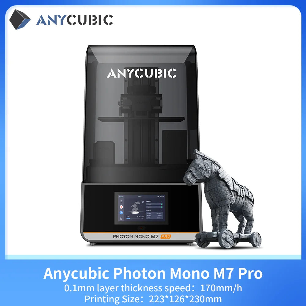ANYCUBIC DLP SLA LCD 3D Printer High Speed 3D Resin Printer Photon Mono 4, M5s Pro, M7 Pro, M7, Photon P1&Wash Cure Machine