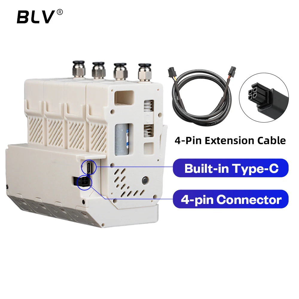BLV BMCU 370C DM 370C Dual micro switch High torque version 370X49E Automatic filament intake Built-in Type-C for A1 A1 mini