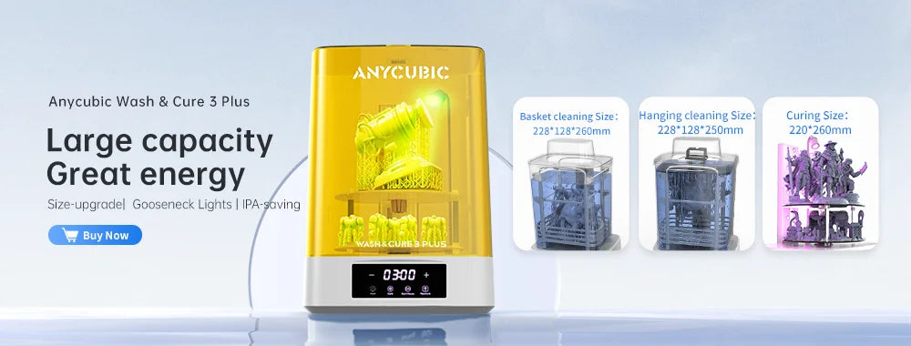 ANYCUBIC DLP SLA LCD 3D Printer High Speed 3D Resin Printer Photon Mono 4, M5s Pro, M7 Pro, M7, Photon P1&Wash Cure Machine