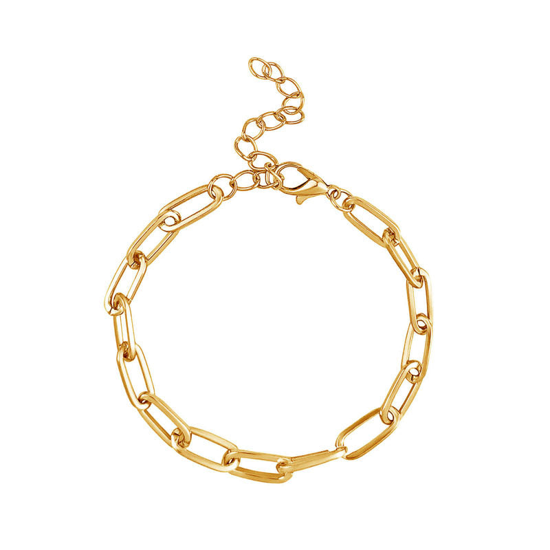 14K Gold & Silver Plated Chain Necklace For Women Dainty Layered Beaded Wave Box Chain & Chunky Square Link Choker, Minimalist Trendy Jewelry Set With Matching Bracelet